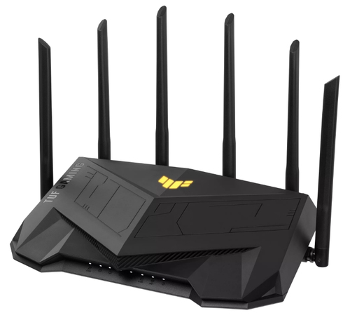 ASUS TUF Gaming AX6000 (TUF-AX6000) беспроводной маршрутизатор Гигабитный Ethernet Двухдиапазонный (2,4Ггц/5Ггц) Черный