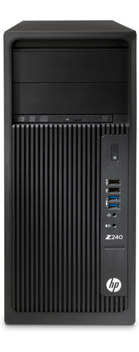 HP Z240 Intel Core i7 i7-7700K 32 GB DDR4-SDRAM 500 GB HDD Tower Tööjaam Must