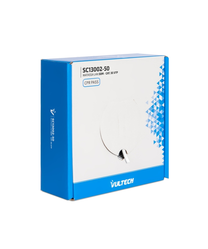 Vultech SC13002-50 cable de red Blanco 50 m Cat5e U/UTP (UTP) Alrededor