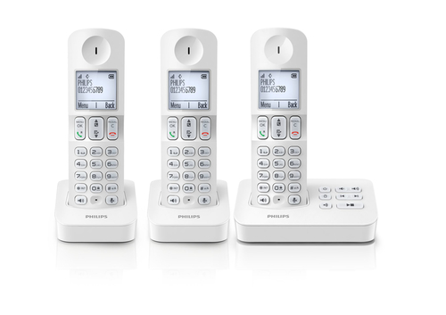 Philips D4053W/FR telephone DECT telephone Caller ID White – image 2
