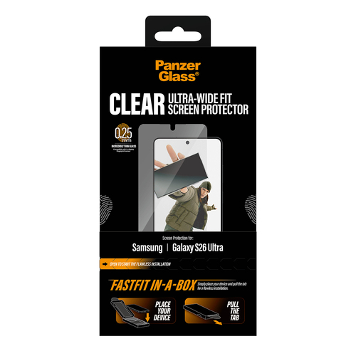 PanzerGlass ® Screen Protector Samsung Galaxy S26 Ultra | Ultra-Wide Fit w. Fastfit in-a-box Protector de pantalla 1 pieza(s)