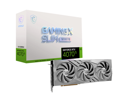 MSI GAMING GeForce RTX 4070 Ti X SLIM WHITE 12G NVIDIA 12 GB GDDR6X