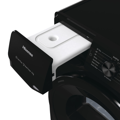 Hisense DHGE901B tumble dryer Freestanding Front-load Black – image 4