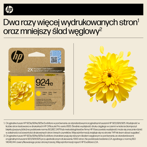 Tusz Oryginalny HP 924e (4K0U9NE) (Żółty)