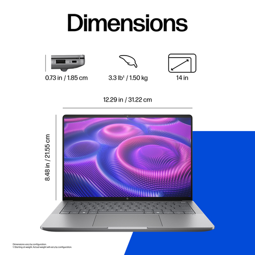 HP ZBook Ultra G1a Amd Ryzen AI Max Pro 390 Mobile Workstation 32GB RAM 1TB SSD 14" Windows 11 Pro Copilot+ Laptop - image 6