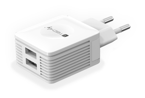 Techly 102932 mobile device charger Universal White AC Indoor