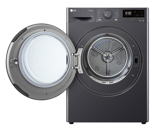LG FDV709GN 9kg Dual Heat Pump Condenser Dryer in Slate Grey A - image 3