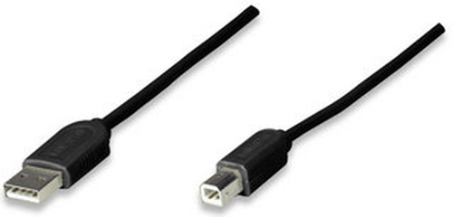 Manhattan 342650 cable USB USB 1.1 1,8 m USB A USB B Negro imagen 1