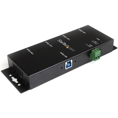 ST4300USBM CONCENTRADOR HUB USB 30 4  PUERTOS INDUSTRIAL RIEL DIN