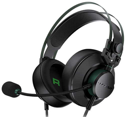 COUGAR CGR-P53X-550 headphones/headset Wired Head-band Gaming Black, Green