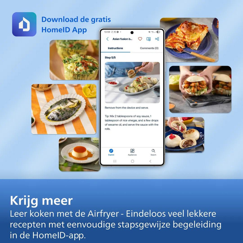 Philips Airfryer 5000 Series Dual Basket NA552/00, afbeelding 10