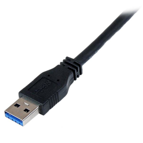 StarTech.com 1m 3 ft Certified SuperSpeed USB 3.0 A to Micro B Cable Cord - USB 3 Micro B Cable - 1x USB A (M), 1x USB Micro B (M) - Black (USB3CAUB1M) USB-kabel 1m Sort – billede 2