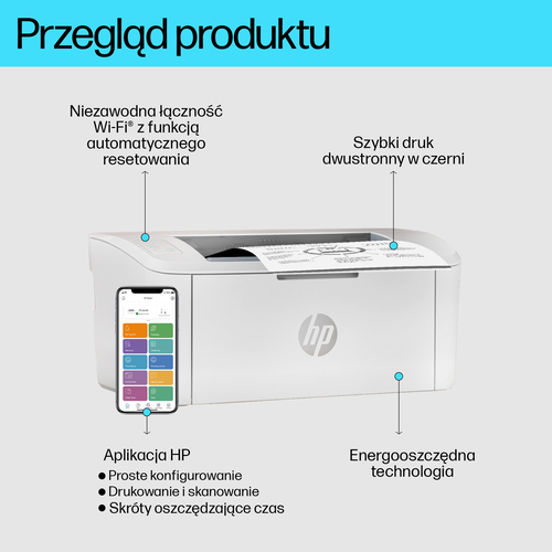 Drukarka laserowa HP LaserJet M110w Wi-Fi USB