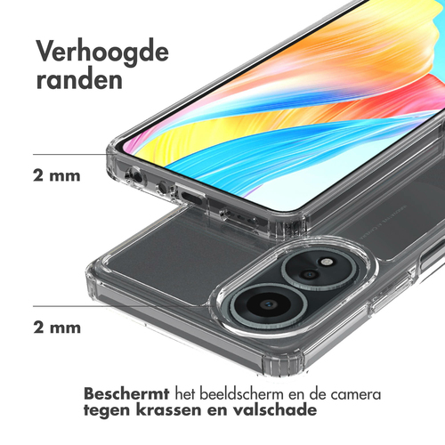 Accezz Xtreme Impact Backcover Oppo A58 Telefoonhoesje Transparant, afbeelding 3