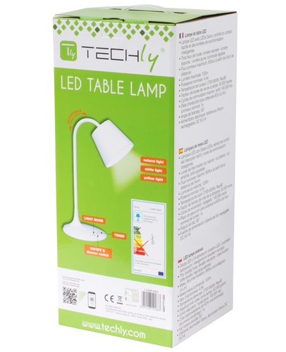 Techly Vintage LED Table Lamp White Class A I-LAMP-DSK4 – image 3