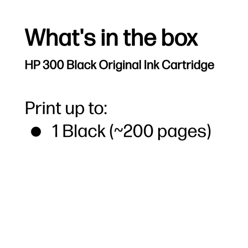 Original HP No. 300 Black Ink Cartridge - image 3