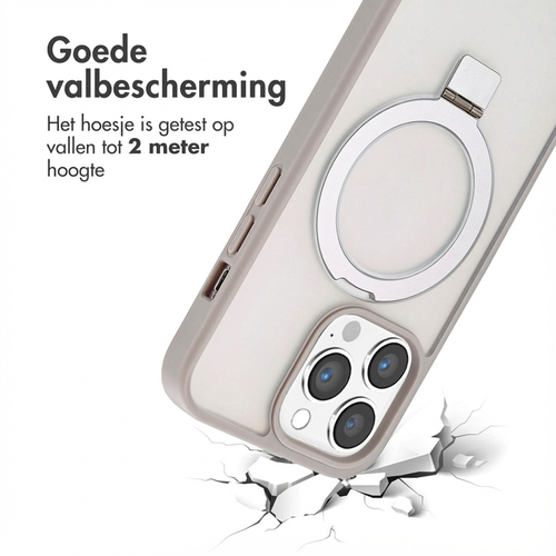 Accezz Ring Stand Backcover met MagSafe iPhone 13 Pro Max - Grey, afbeelding 4