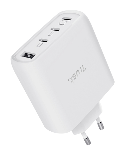 Trust MAXO 65W 4P GAN CHARGER Oplader Wit, afbeelding 2