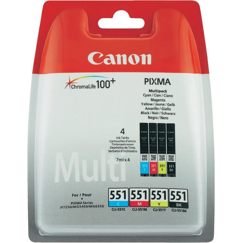 Canon CLI-551 C/M/Y/BK w/sec