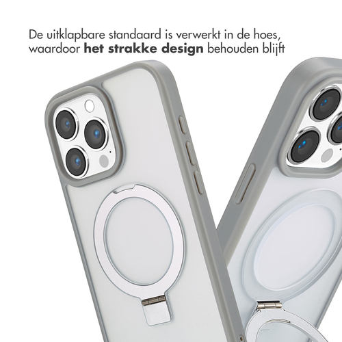 Accezz Ring Stand Backcover met MagSafe iPhone 16 Pro Max - Grey, afbeelding 5