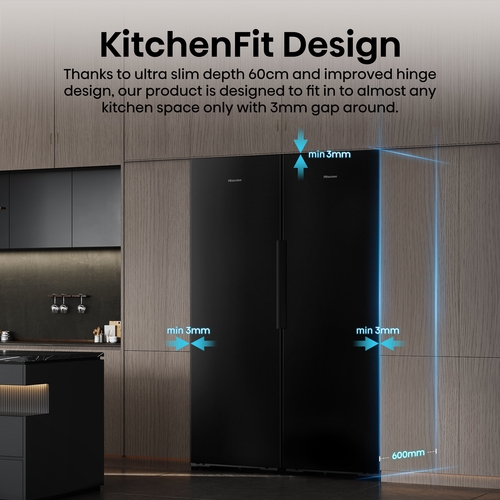Hisense FT5K310GSFC Vrieskast Zwart, afbeelding 3