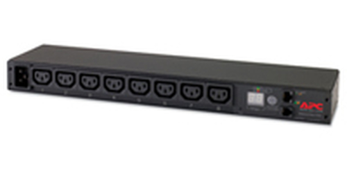 APC Rack PDU, Metered, 1U, 16A, 208/230V, (8) C13