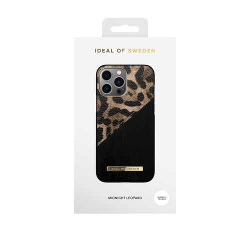 iDeal of Sweden Atelier Case iPhone 12PM/13PM Midnight Leoprd – image 1