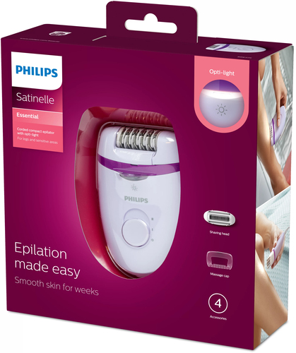 Philips Satinelle Essential BRE275/00 Corded compact epilator – image 4
