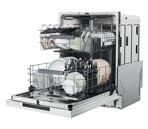 Candy RapidÓ CI 4C7L0W-80 Wifi Connected Integrated Full Size Dishwasher - White Control Panel with Fixed Door Hinge Kit - C Rated, White - image 4