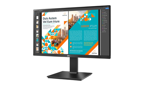 24 LG MONITOR, 2560X1440, IPS, HDMI DISPLAY PORT, TILT HEIGHT SWIVEL PIVOT, HDR