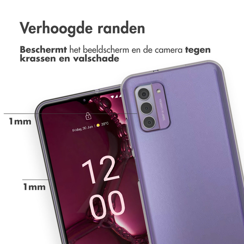 Accezz Clear Backcover Nokia G42 - Transparant, afbeelding 3