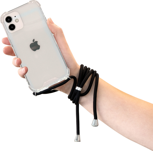 Mobiparts Lanyard Case Apple iPhone 12 Mini Black Cord – image 2