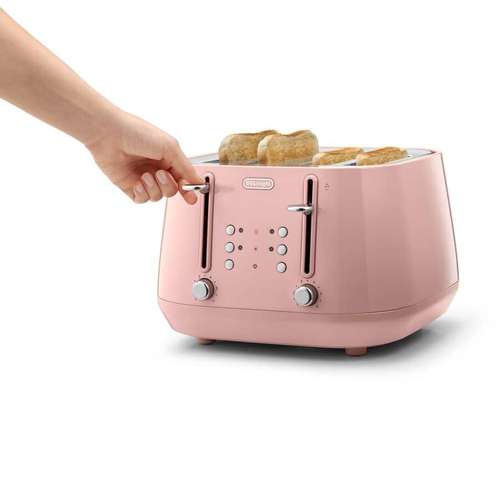 Delonghi Eclettica CTY4003.PK 4-Slice Toaster - Pink - image 3