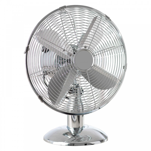Daewoo 12-inch Metal Chrome Desk Fan