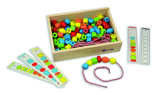 ANDREU Toys Threading Shapes Board game Matching