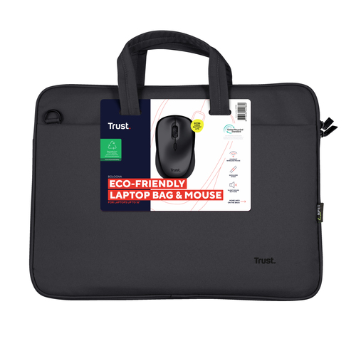 Trust Bologna Laptoptas en muisset Laptop tas Zwart, afbeelding 9