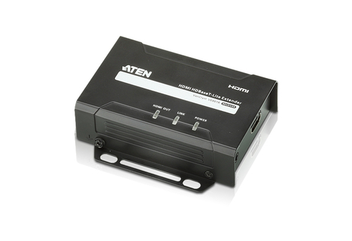 ATEN VE801R-AT-G AV extender AV receiver Black