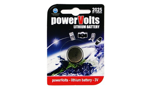 2-Power ALT1459A majapidamispatarei Ühekordne patarei CR2025 Liitium