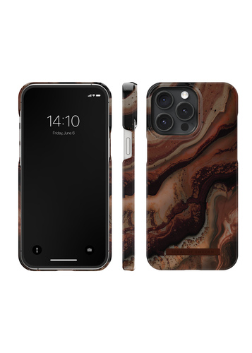 iDeal of Sweden Printed Case iPhone 15PM Dark Amber Marble – image 2