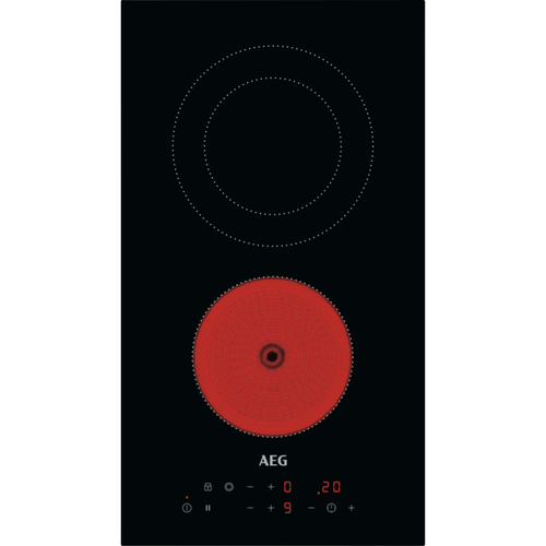 AEG HRB32320CB Черный Встроенный 30 cm Керамический 2 зона(ы)