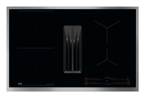 AEG TH84CB0FRB Черный Встроенный 83 cm Плита с зонами индукции 4 зона(ы) Встроенный капюшон