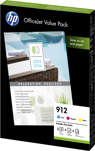 HP 912 Cmy Ink and A4 Paper Office Value Pack - image 1