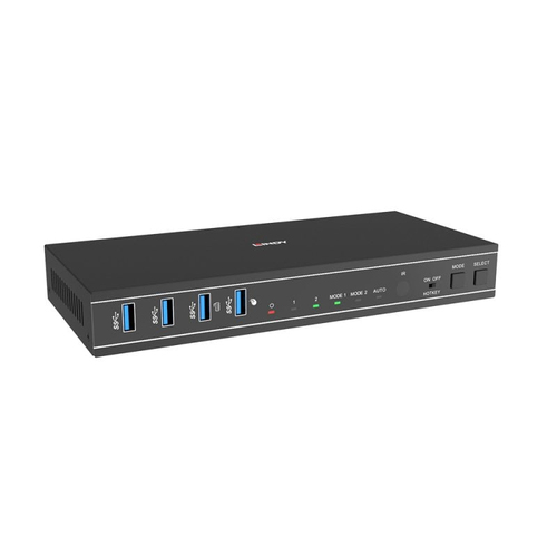 LINDY 2 Port Dual Head HDMI 4K60,USB3.0 KVM Switch, afbeelding 3