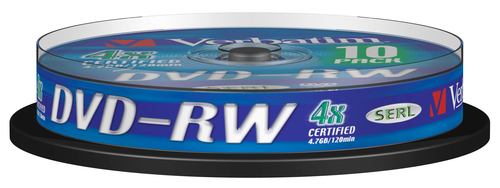 Verbatim DVD-RW Matt Silver 4x
