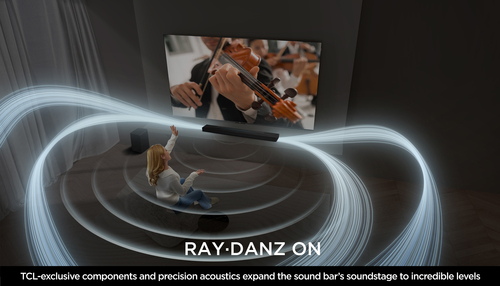 TCL Q75H Q Class 5.1.2 Channel Sound Bar with Dolby Atmos, Ray Danz Technology, and Wireless Subwoofwer – image 3