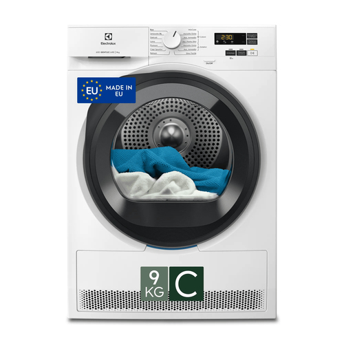 Electrolux EW6H19G сушилка для белья Отдельно стоящий Фронтальная загрузка 9 kg Белый