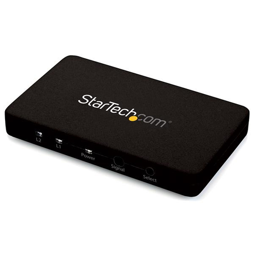 StarTech.com 2-Port HDMI automatic video switch w/ aluminum housing and MHL support – 4K