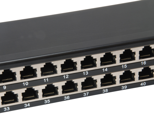 Equip Patchpanel 48x RJ45 Cat6 19" 1HE zwart, afbeelding 5