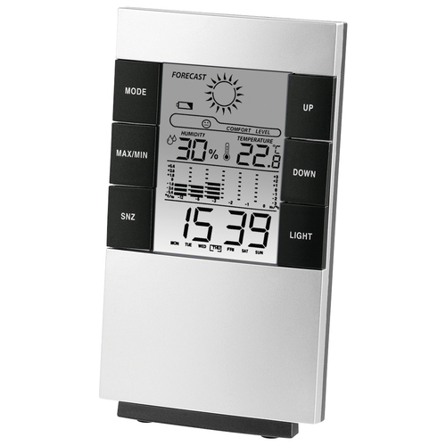 Hama LCD- thermo-/hygrometer TH-200 Weerstation Zilver