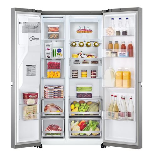 LG GSLV90PZAM side-by-side refrigerator Freestanding – image 8